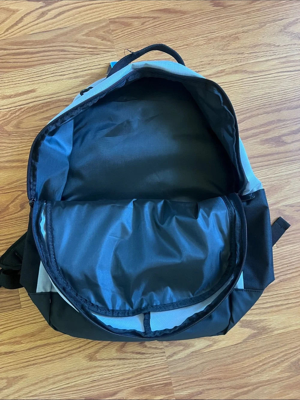 Gray and Black Nike Backpack